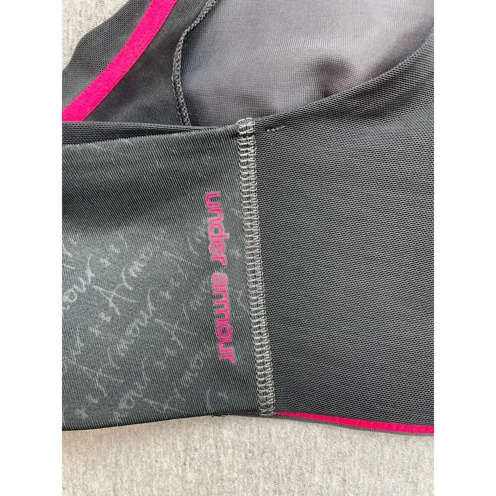 Under Armour Sports Bra Womens 38C Heatgear Shoulder Straps Compression - Picture 4 of 8